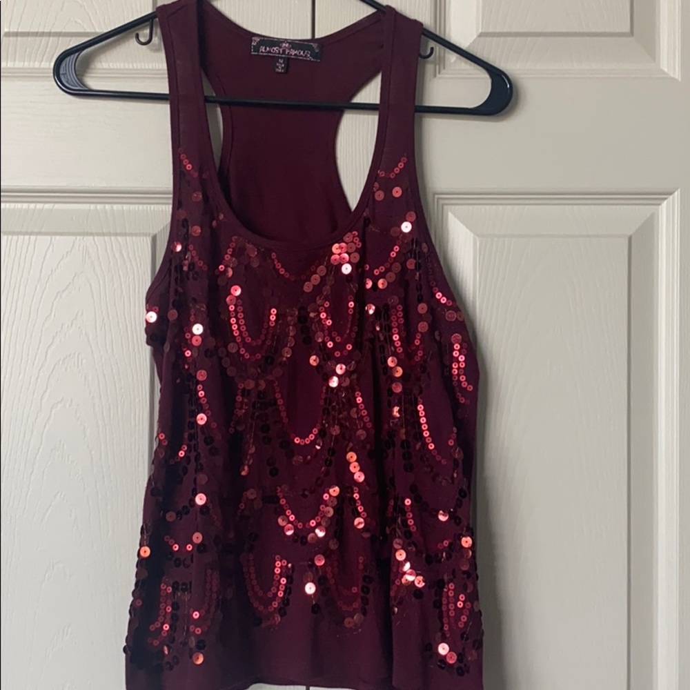 Almost Famous racerback top